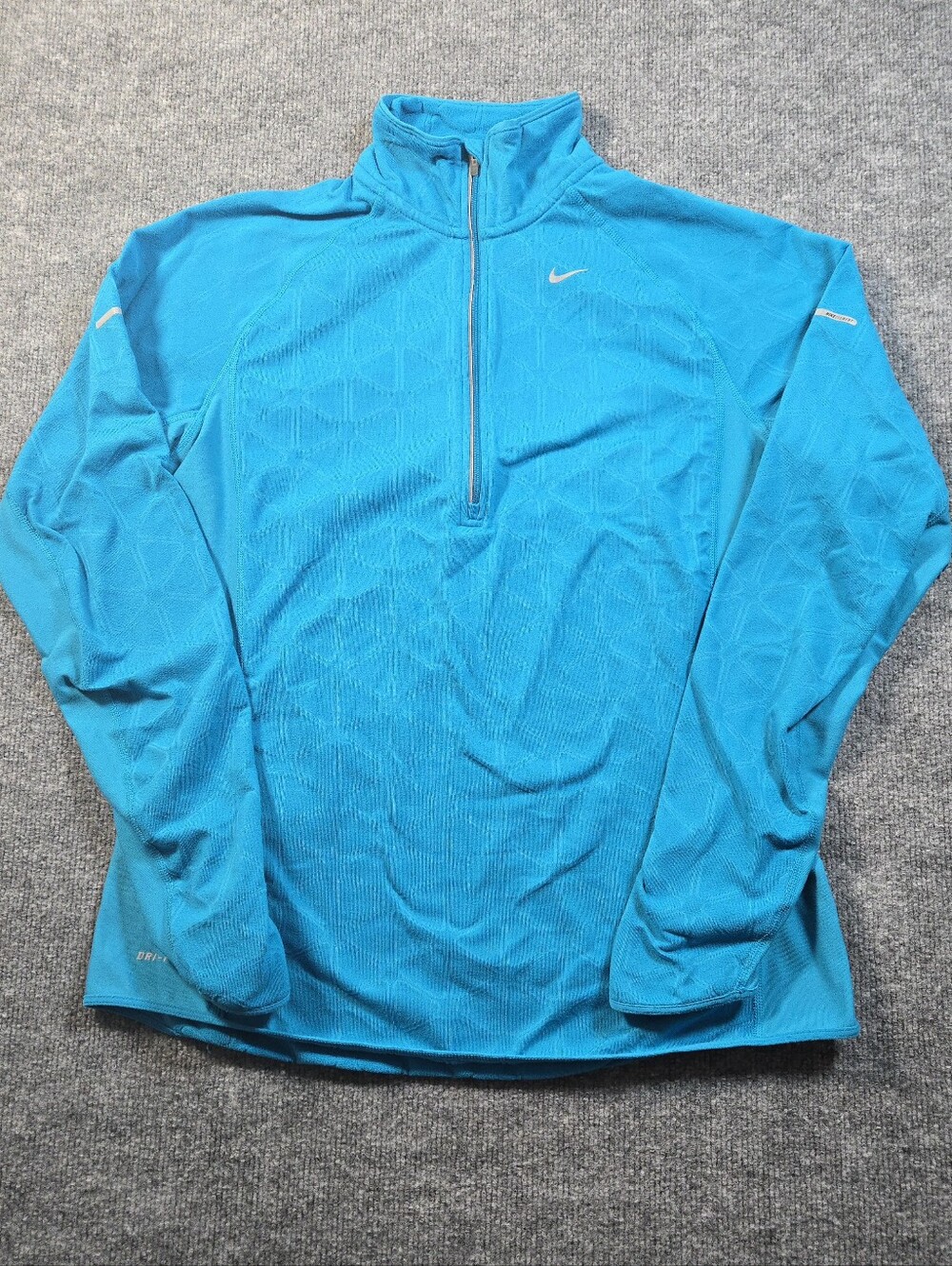 Nike Dri-FIT Element 1/2-Zip Running Pullover Blue XL Thumbholes